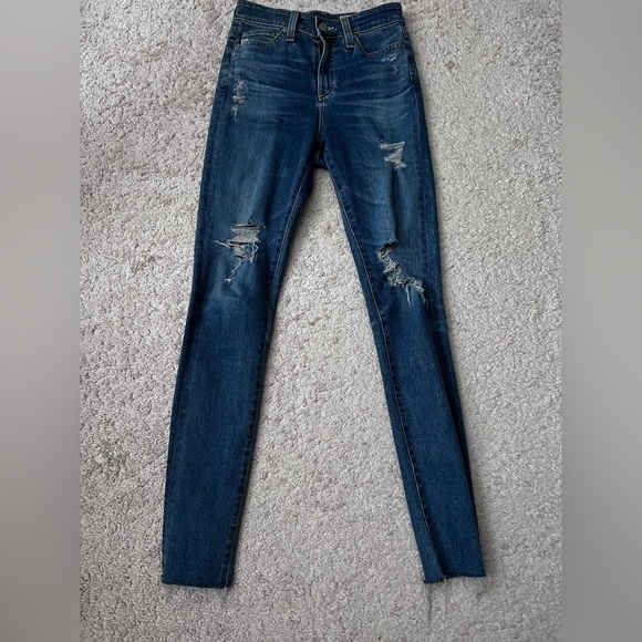 AG The Prima Ankle Jeans Cigarette Ankle Size 24 - Picture 1 of 3